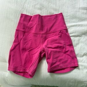 Lululemon Athletica Women's Hot Pink Align Bike Shorts (6)